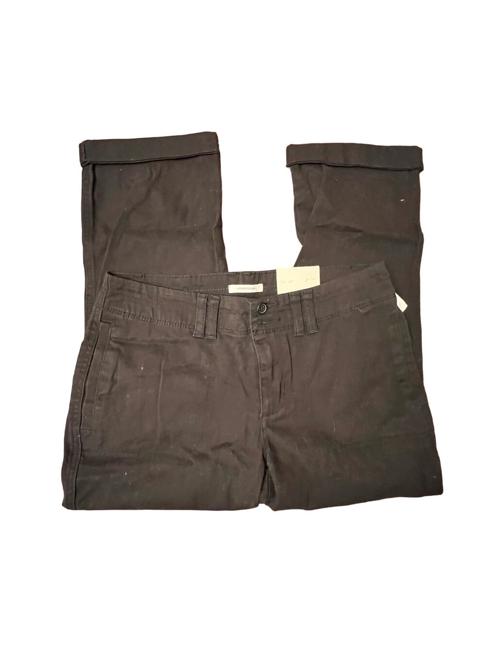 NWT Maurices Mid Rise Crop Black Pants Size 4 Womens Casual Dress Pants